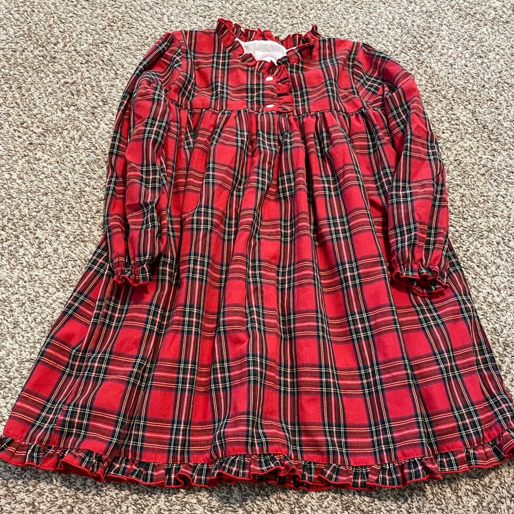 Red Plaid Kids Nightgown